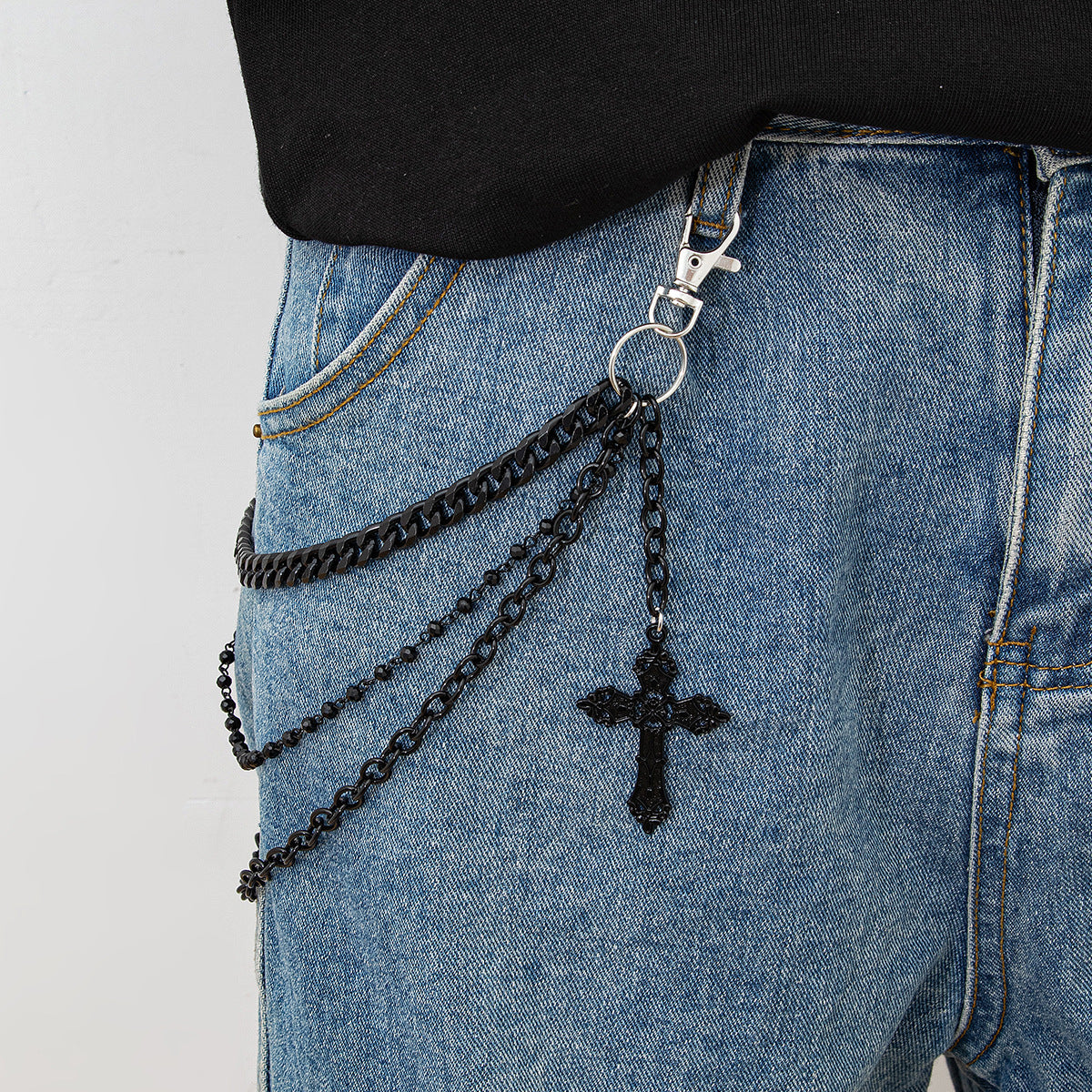 Cross Pendant Pants Chain WN21065