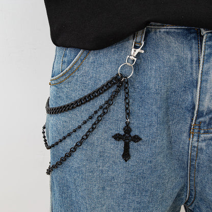 Cross Pendant Pants Chain WN21065
