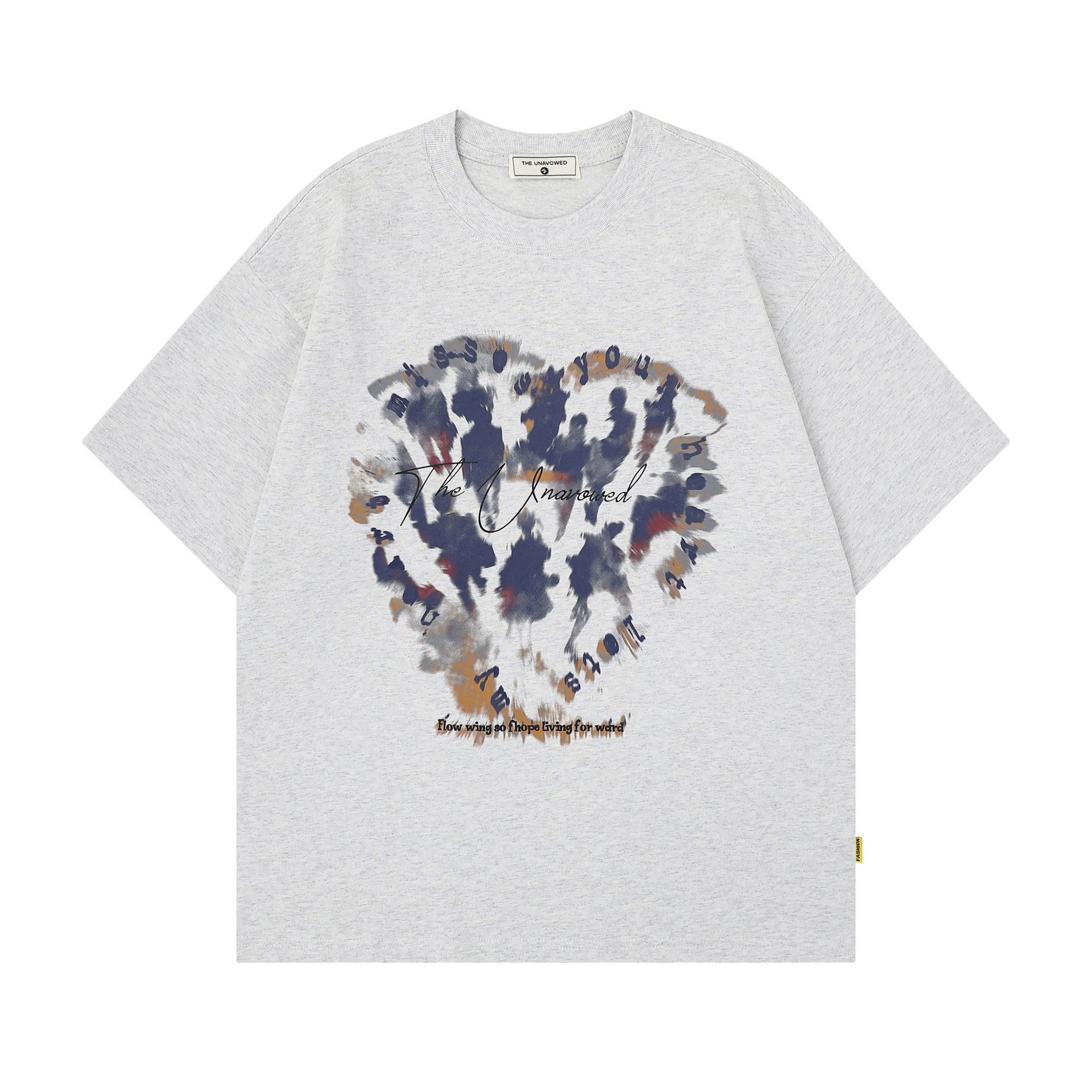 Heart Graffiti Oversize Short Sleeve T-Shirt WN25657 – WONDER NOAH