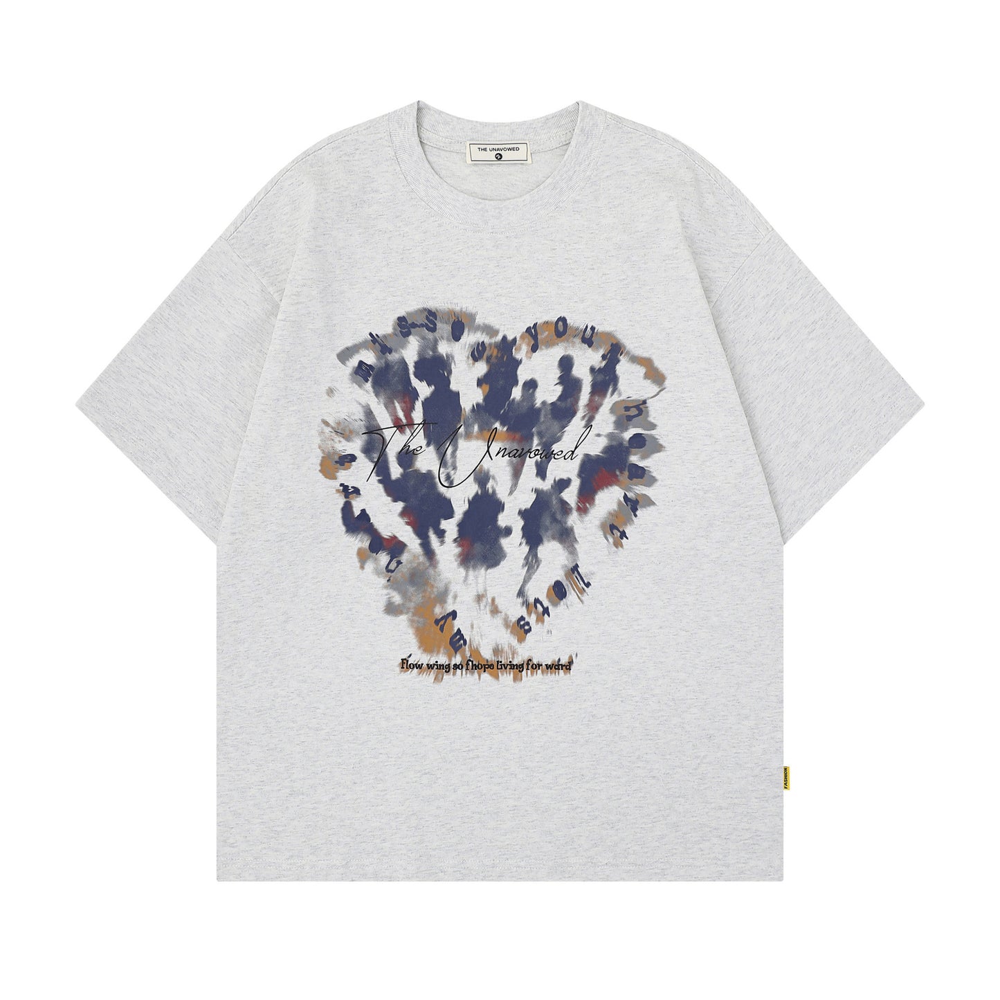 Heart Graffiti Oversize Short Sleeve T-Shirt WN25657