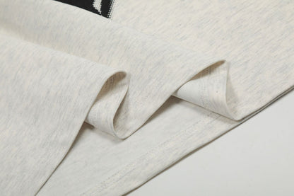 Abstract Character Print Oversize Short Sleeve T-Shirt WN16121