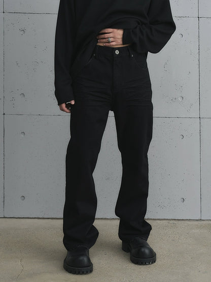 Washed Flare Denim Jeans WN17679