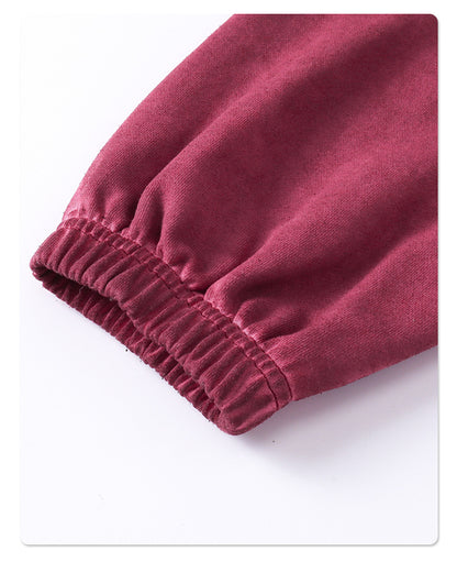 Oversize Drawstring Washed Hoodie WN9976