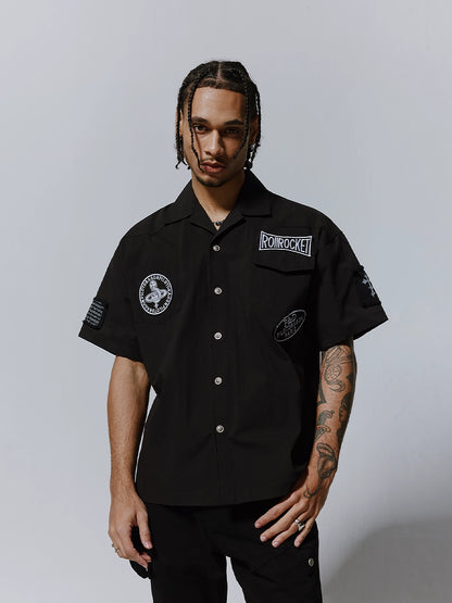 Embroidery Logo Design Short Sleeve Shirt WN17478