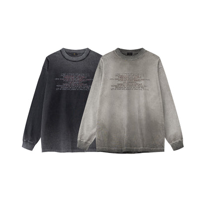 Heavyweight Washed Long Sleeve T-Shirt WN9933