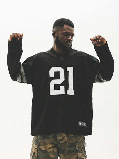 Mesh Sporty Jersey Long Sleeve T-Shirt WN17721