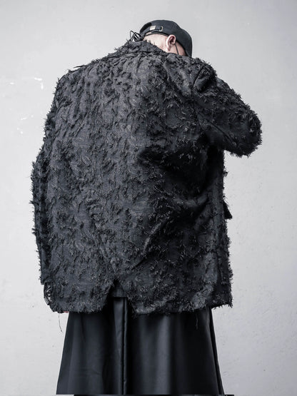 Texture Damage Harness Tailored Jacket WN22417