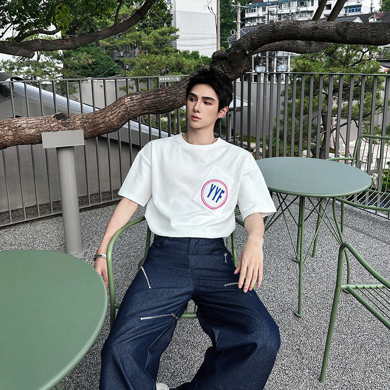 Oversize Logo Patch Short Sleeve T-Shirt WN25090