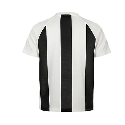 Stripe Bird Embroidery Short Sleeve T-Shirt WN25449