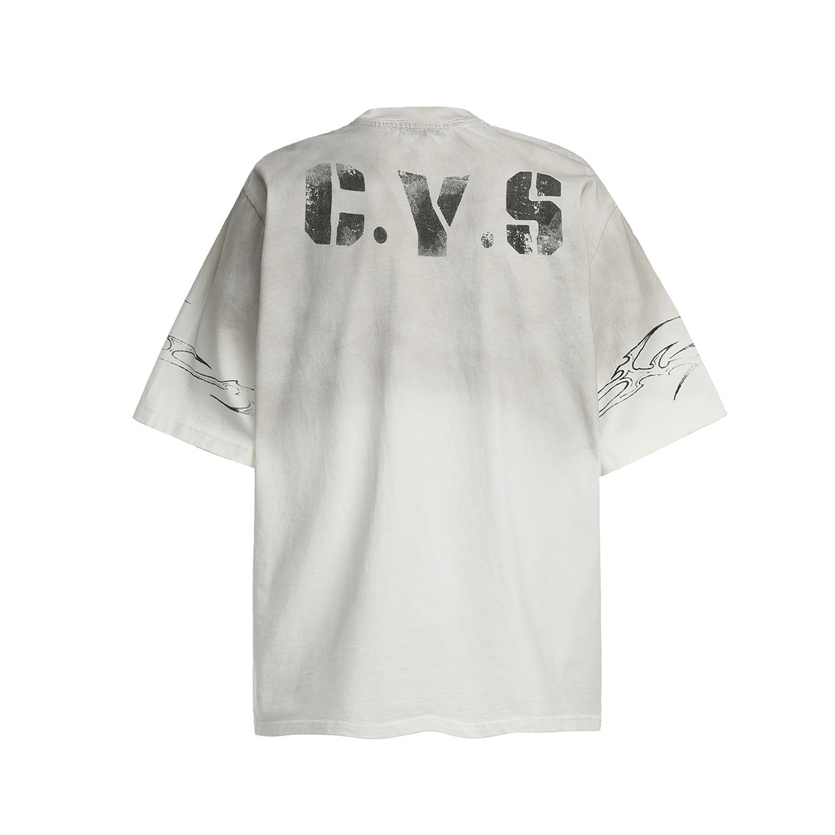 Washed Number Print Short Sleeve T-Shirt WN25385
