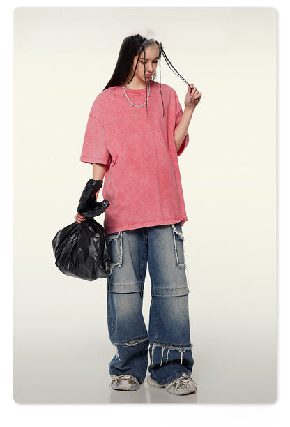 Washed Heavyweight Oversize Short Sleeve T-Shirt WN6078