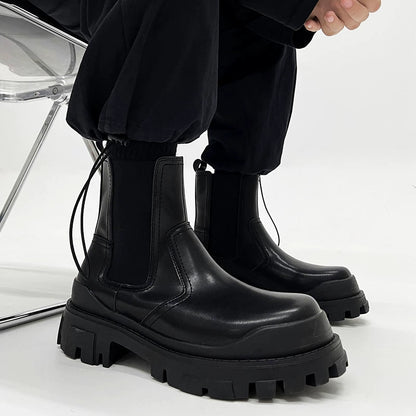 Chunky Leather Design Boots WN19129