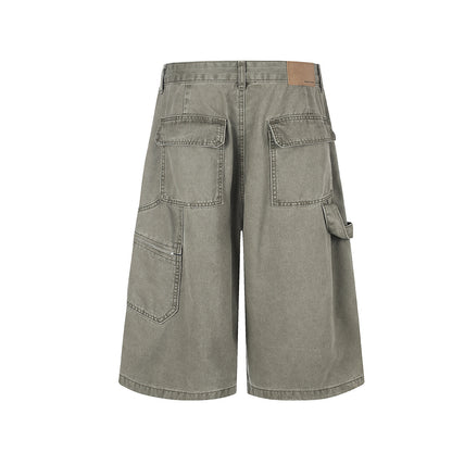 Washed Cargo Half Pants WN25488