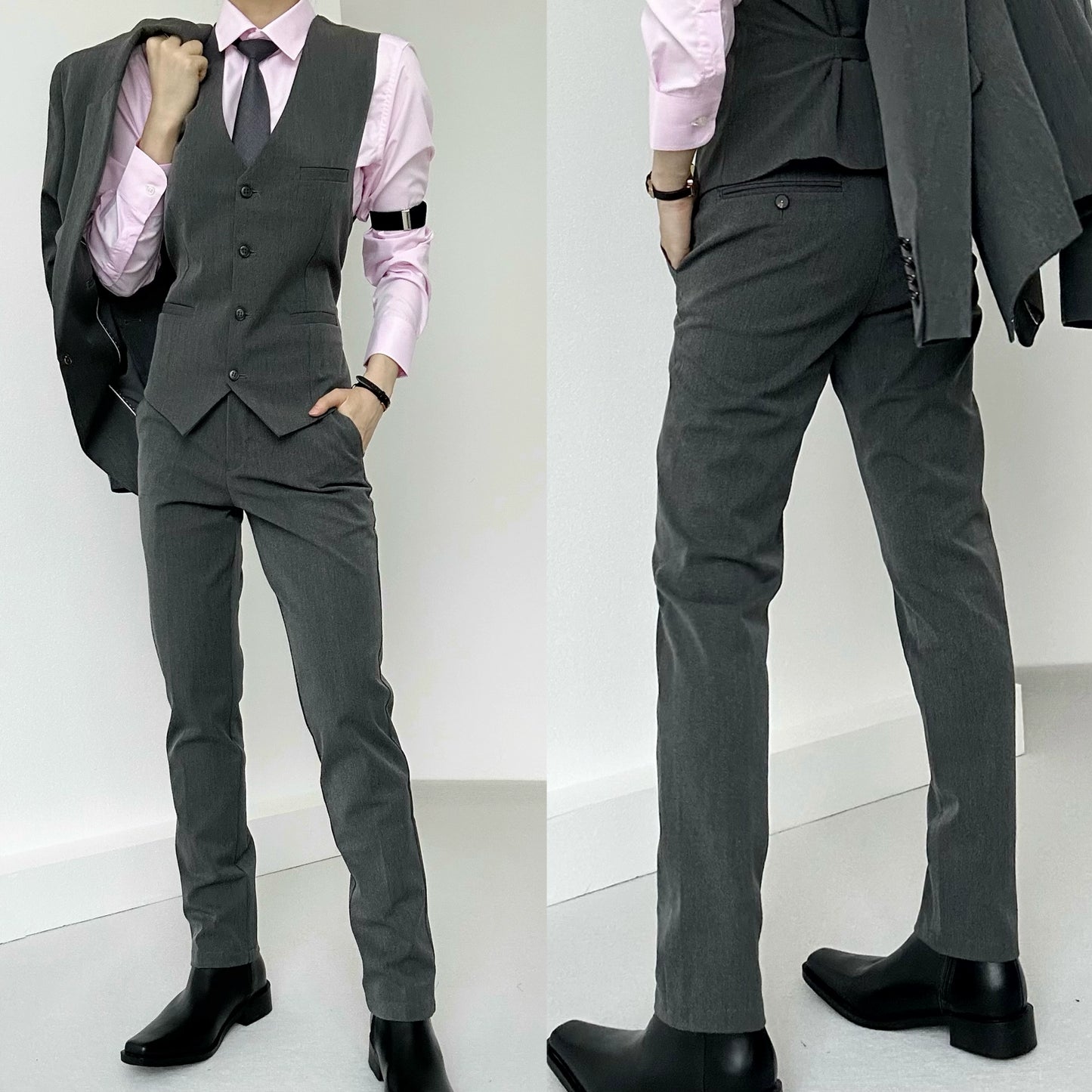 Slim Straight Trousers WN19641