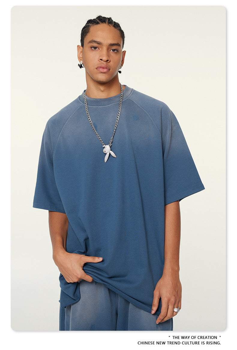 Washed Oversize Raglan-sleeve T-shirt WN6430