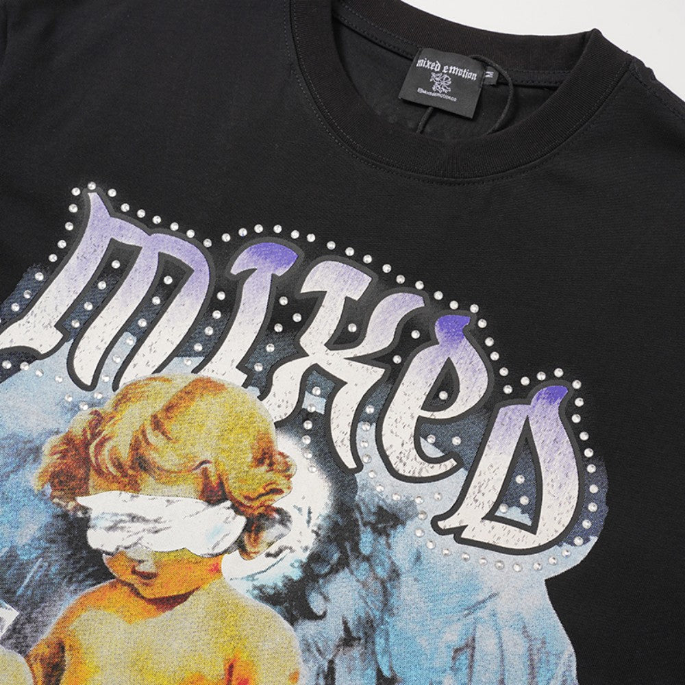 Art Graphic Print Short Sleeve T-Shirt WN28086