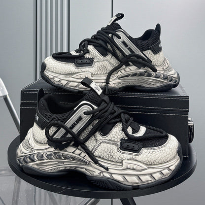 Mesh Rope Lace Chunky Sole Sneakers WN24695
