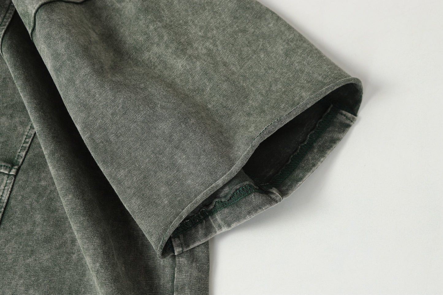 Washed Damage Pure Cotton Short Sleeve T-Shirt WN23055