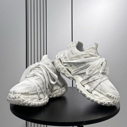 Chunky Platform Height Increase Breathable Sneakers WN24796