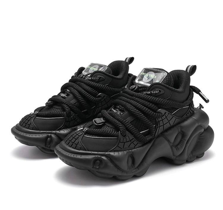 Mecha Chunky Sole Mesh Design Shoes WN19194