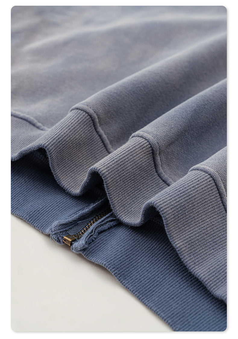 Washed Lining Zipper Hoodie WN7838