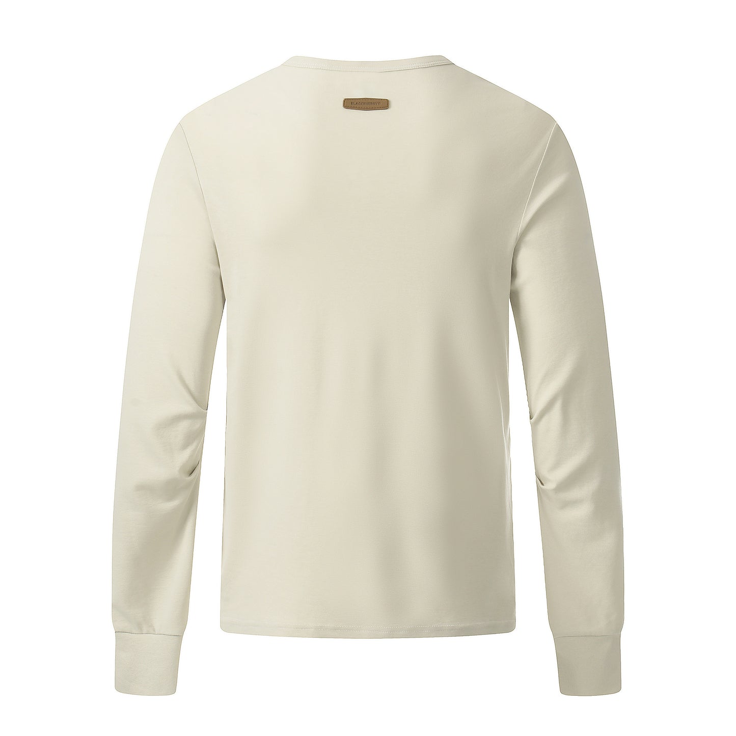 Henley Letter Studs Detail Long Sleeve T-Shirt WN25404