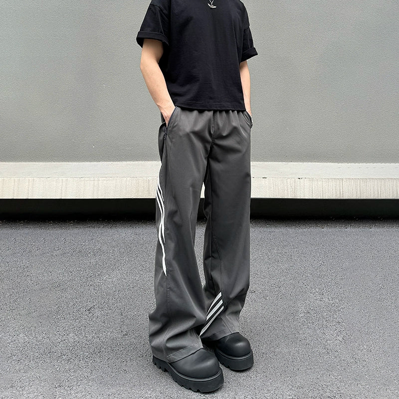 Three Stripe Design Straight Sporty Pants WN19494