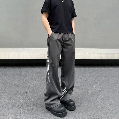 Three Stripe Design Straight Sporty Pants WN19494