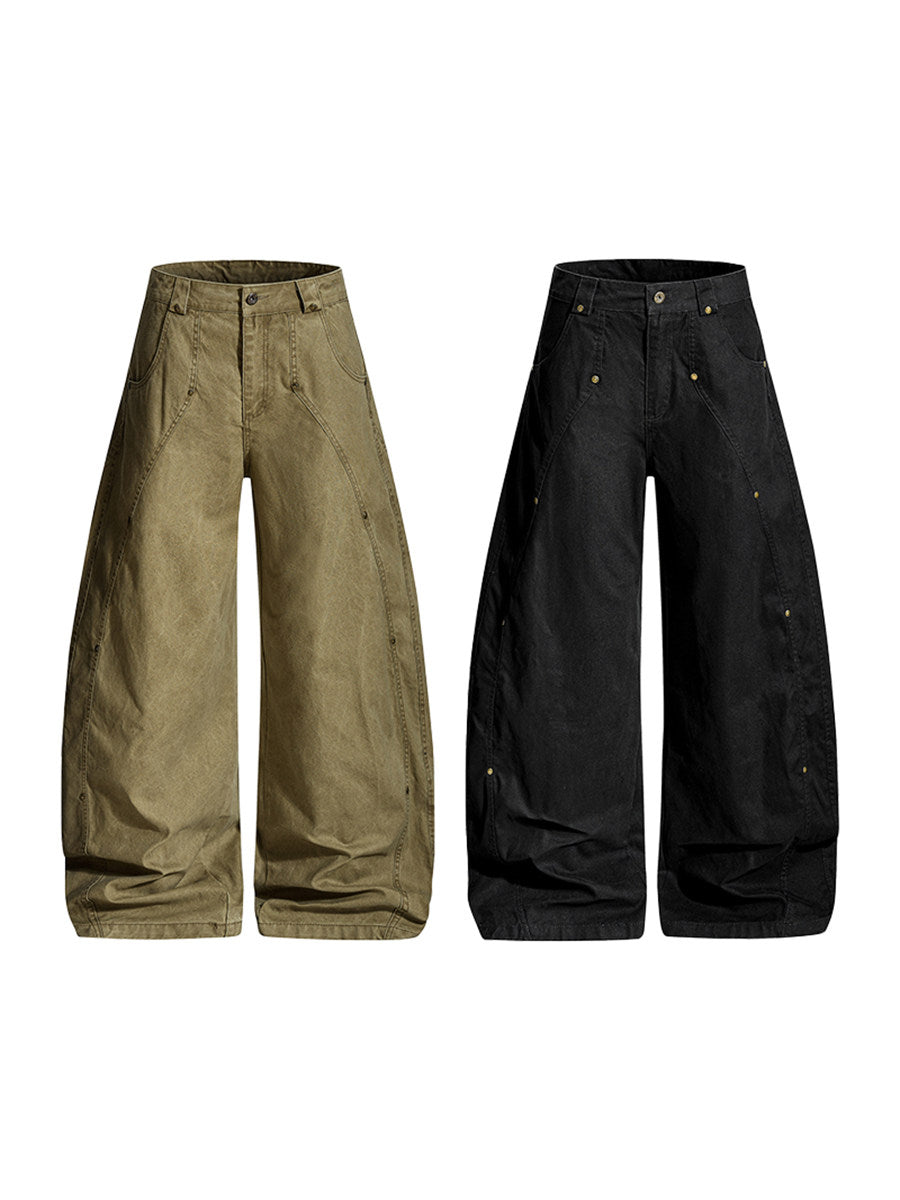 Panel Seam Wide Leg Pants WN24187