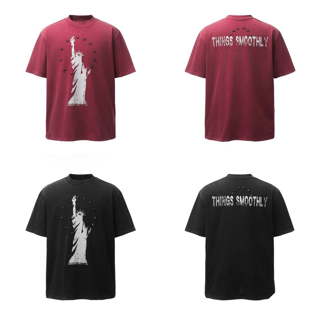 Heavyweight Metal Detail Short Sleeve T-Shirt WN26024