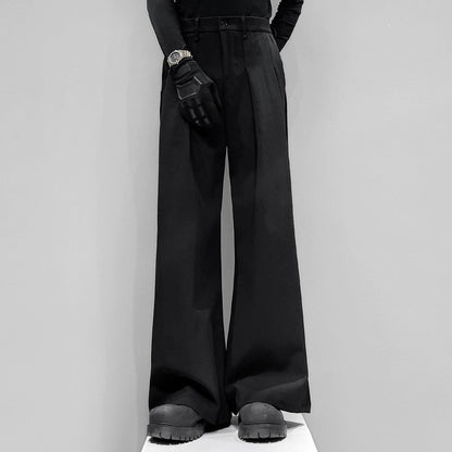 Draped Flare Straight Trousers WN23869