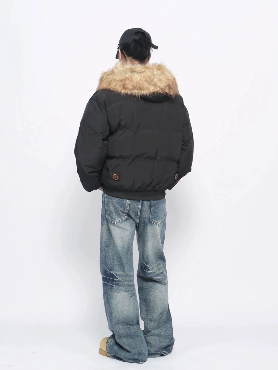 Fake Fur Hooded Oversize Puffer Jacket WN10909