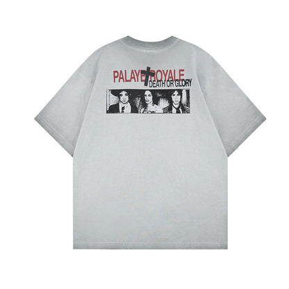 Graphic Letter Print Short Sleeve T-Shirt WN25520