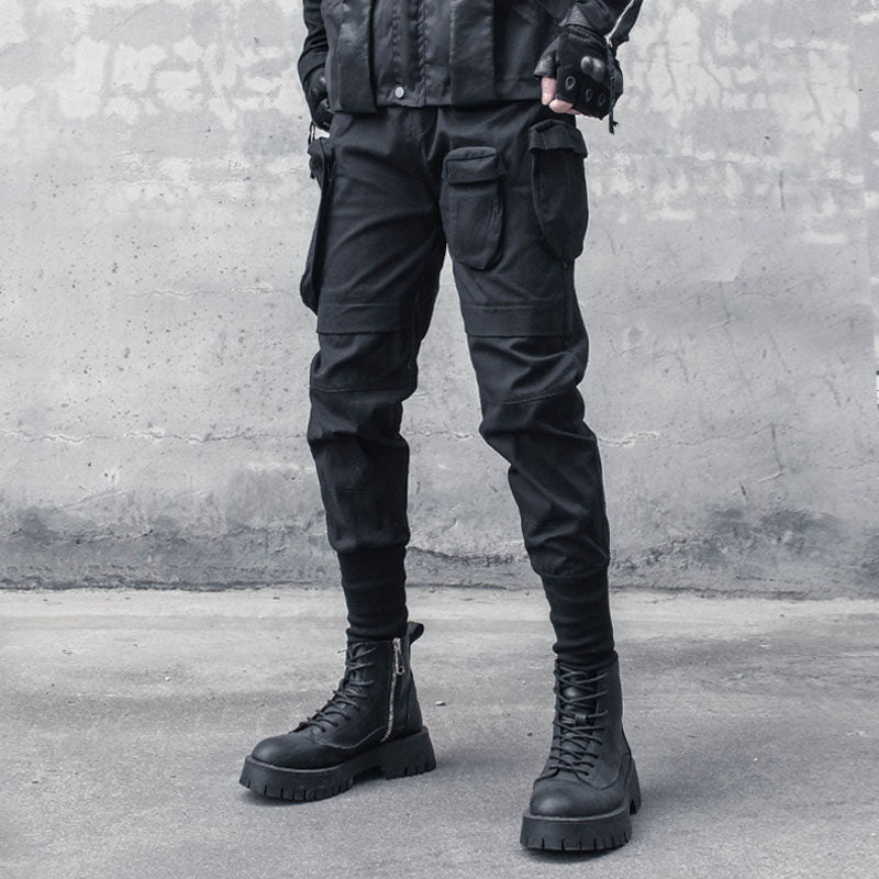 Tactical Bullet Pocket Functional Cuffed Cargo Pants WN22479