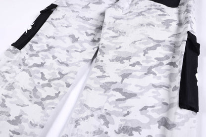 Camouflage Letter Print Cargo Pants WN26150