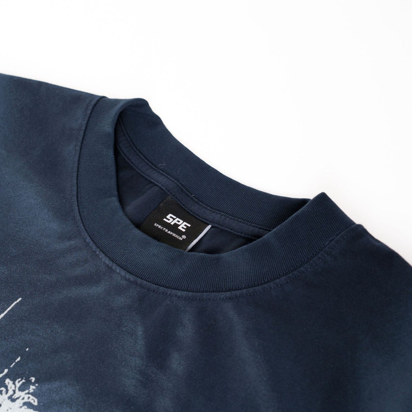 Rivet Wash Damage Cotton Short Sleeve T-Shirt WN25595