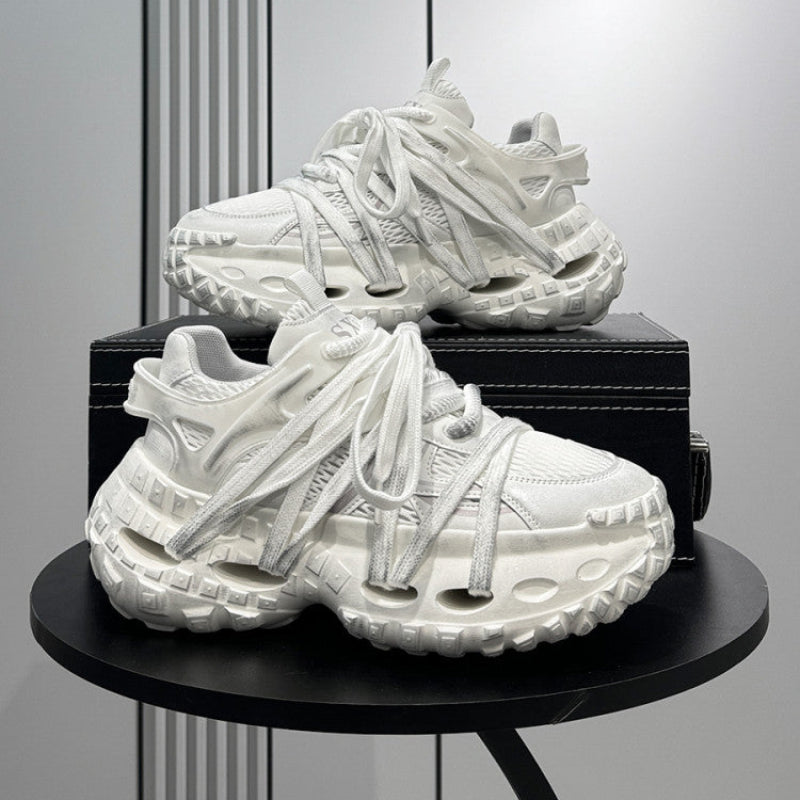Chunky Platform Height Increase Breathable Sneakers WN24796