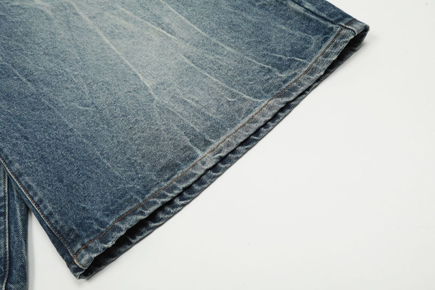 Washed Wide Leg Denim Half Pants WN25692