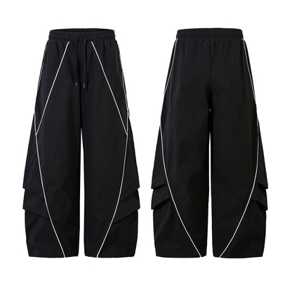 Line Design Wide Leg Curved Pants WN25473