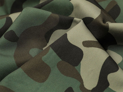 Camouflage Letter Embroidery Oversize Hoodie WN11519