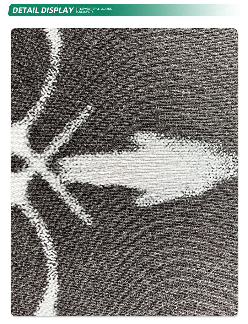 Washed Fake Layered Round Neck Print Long Sleeve T-Shirt WN7817