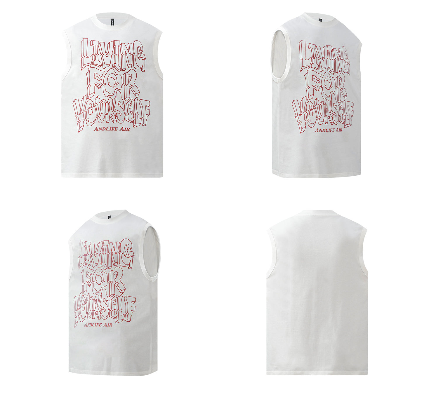 Graffiti Letter Sleeveless T-Shirt WN26272
