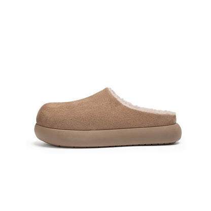 Fleece Lining Platform Slip-On Shoes WN23481