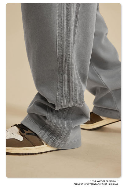 Washed Heavyweight Straight Leg Sweatpants WN6019