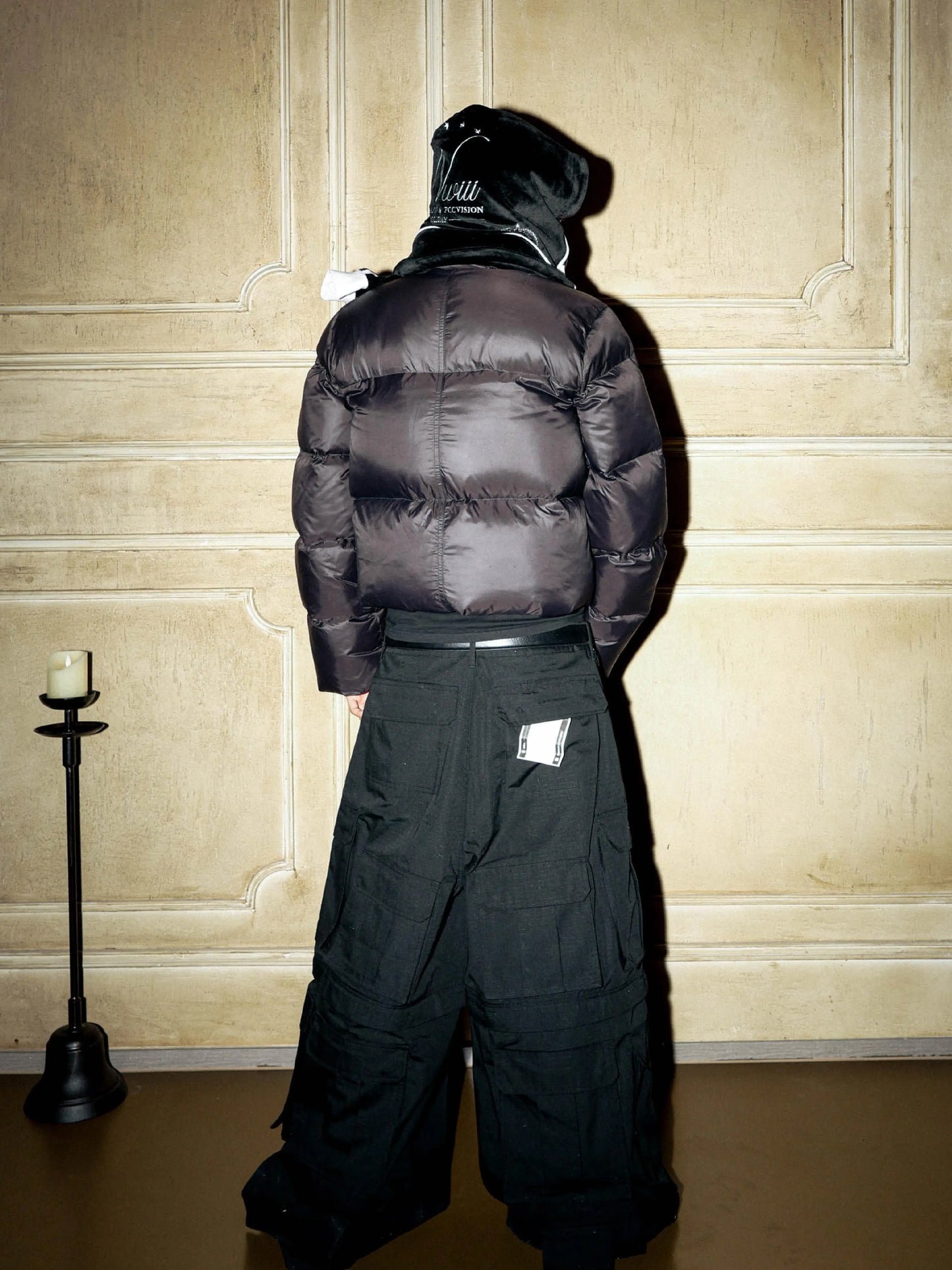 Standing-Neck Short White Duck Down Jacket WN17235