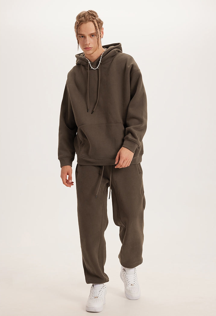 Fleece Linning Oversize Hoodie & Fleece Linning Sweatpants WN9945