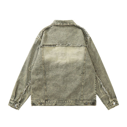 Oversize Damage Denim Jacket WN11024