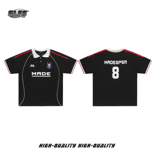Sporty Polo Collar Short Sleeve T-Shirt WN26487
