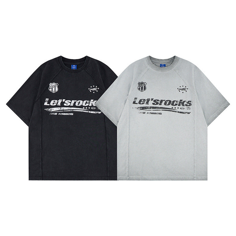 Washed Logo Print Short Sleeve T-Shirt WN25811