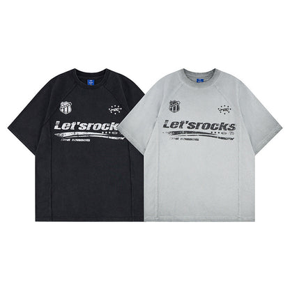 Washed Logo Print Short Sleeve T-Shirt WN25811